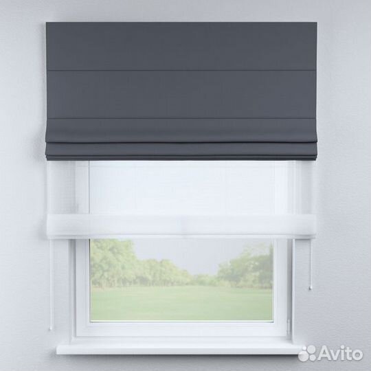 Римские шторы двойные