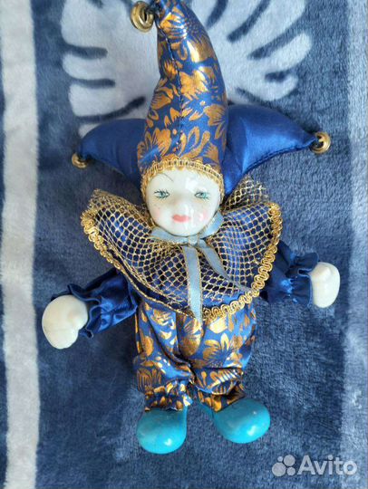 Петрушка интерьерная фигурка Винтаж 22 см