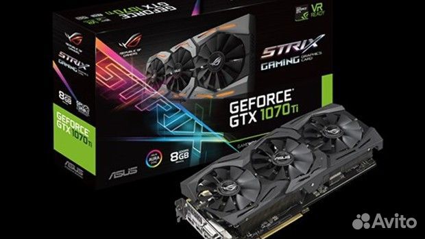 Продам Видеокарту. gtx 1070 ti rog strix