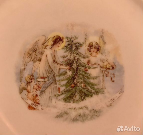 Антикварные рождественские тарелки Fraureuth