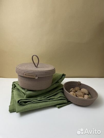 Корзина для хранения с крышкой