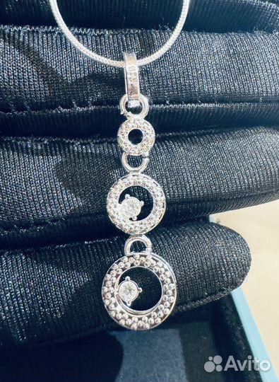 Колье тройное тиффани невероятная подвеска