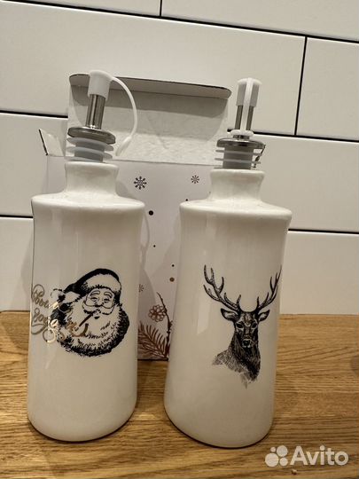 Бутылки для масла и уксуса. Керамика. Новые