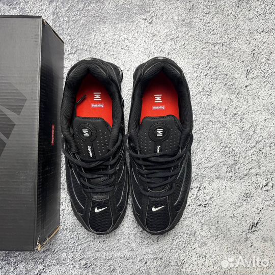 Кроссовки Supreme x Nike Shox Ride 2 черные