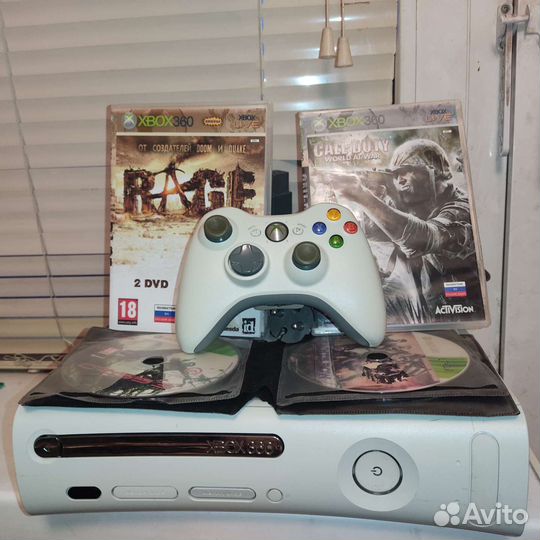 Xbox 360 Fat 60Gb (Falcon) с играми