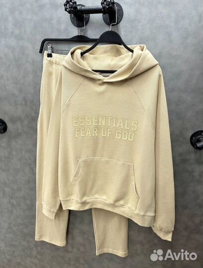 Костюм штаны худи essentials fear of god оверсайз