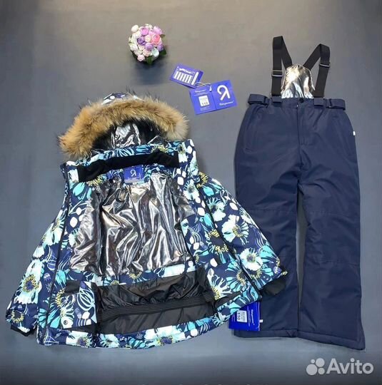 Зимний костюм для девочки 134 новый