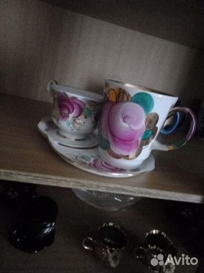 Чашки с блюдцем