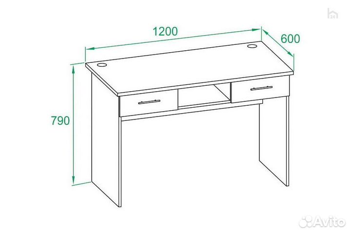 Стол компьютерный кст-107.1