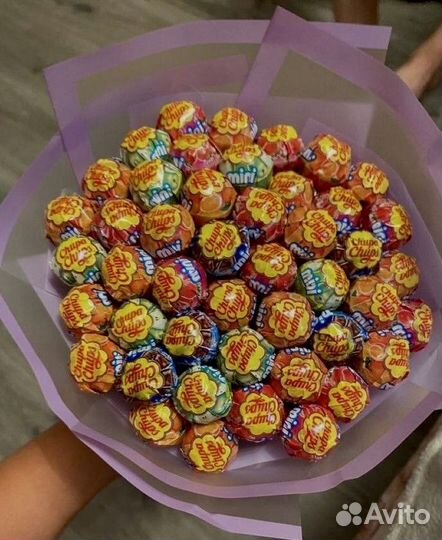 Букет из чупа чупсов/съедобные букеты