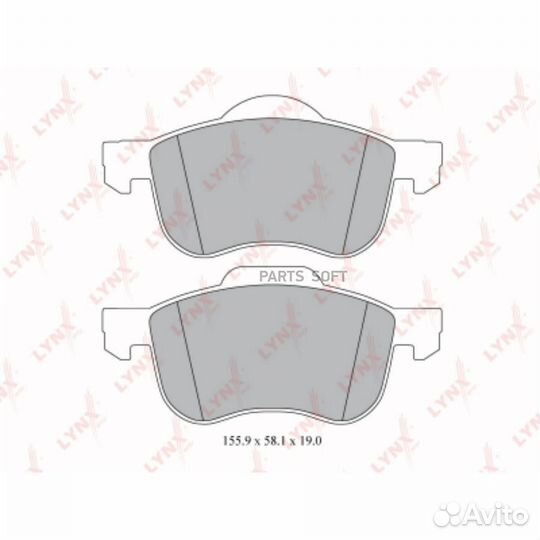 Lynxauto BD7811 Колодки тормозные дисковые перед