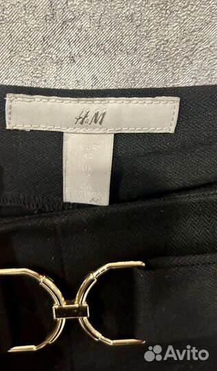 Брюки черные женские укороченные H&M, EUR 42