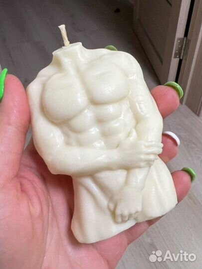 Свечи из пчелиного воска мужской торс