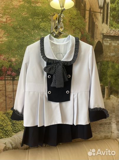 Парадный костюм на 1 сентября для девочки