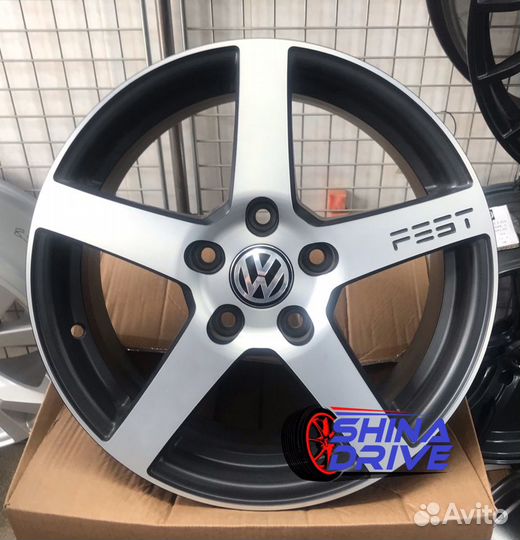 Диски VAG R15 5x100 Black Groove Polo Rapid
