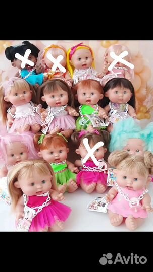 Кукла пупс, ванильный,с волосами, 26см. Испания