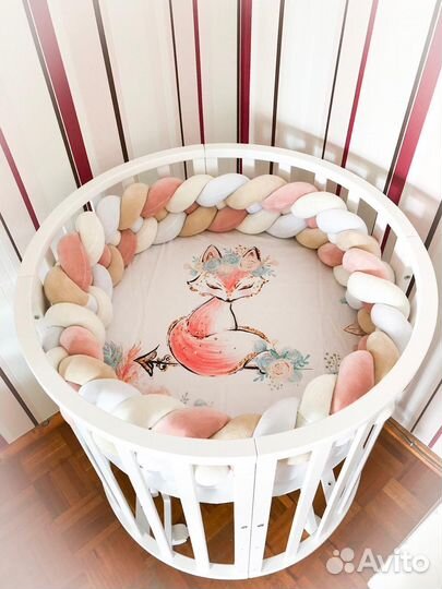 Матрас круглый к детской кроватке 73/73