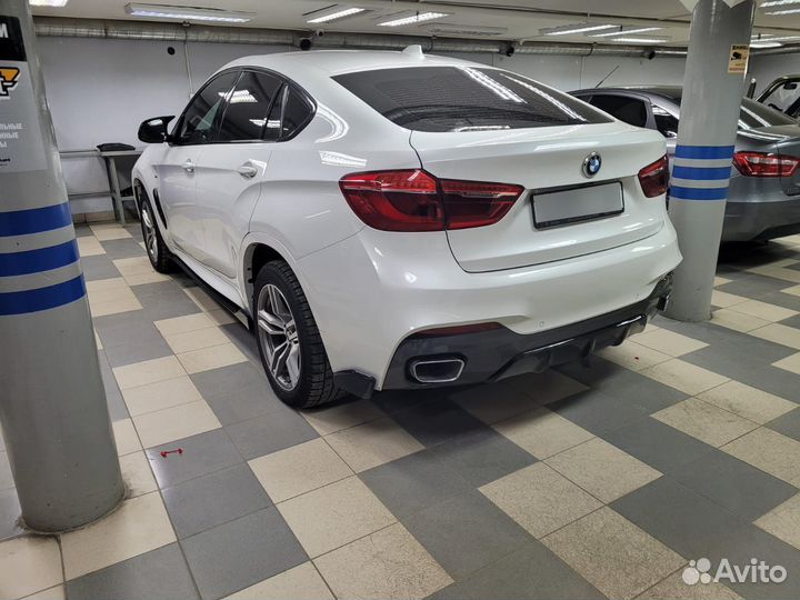 Диффузор и клыки Performance на BMW X6 F16