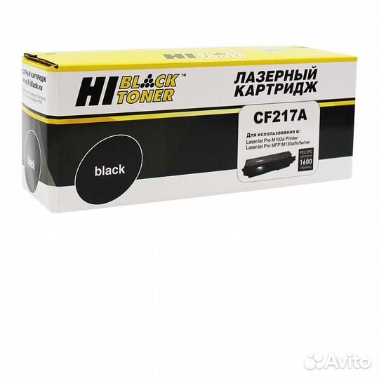 Черный, vt-18653, Картридж Hi-Black CF217A HP LJ P