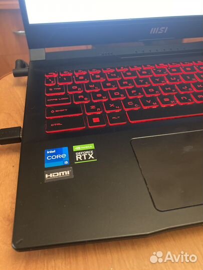 Игровой ноутбук msi katana