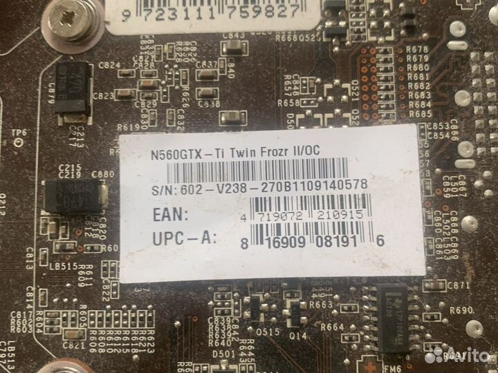 Видеокарта MSI GTX 560 TI
