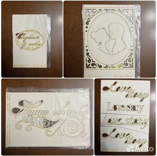 Для скрапбукинга картон, чипборд, фурнитура, блок