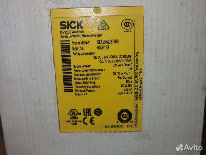 Реле безопасности Sick Siemens Phoenix ABB