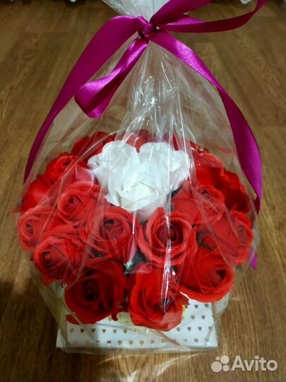 Букет из мыльных роз