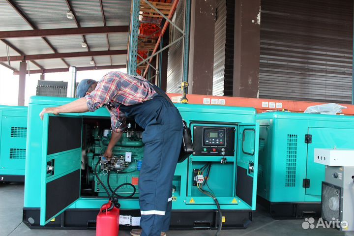 Дизельный генератор 40 кВт в кожухе