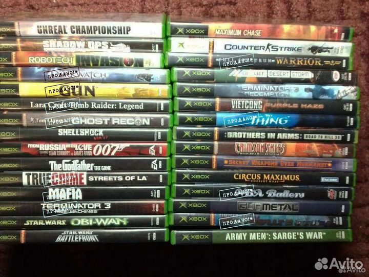 Xbox original лицензионные игры ntsc