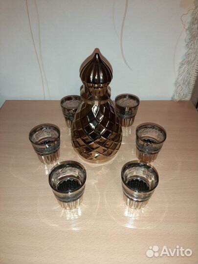 Штофы и графины СССР цветное стекло