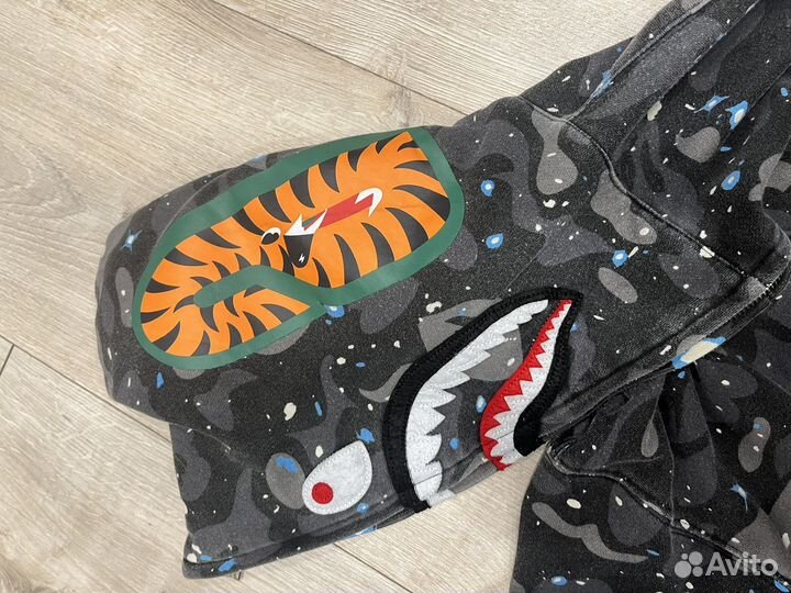 Зип худи bape shark