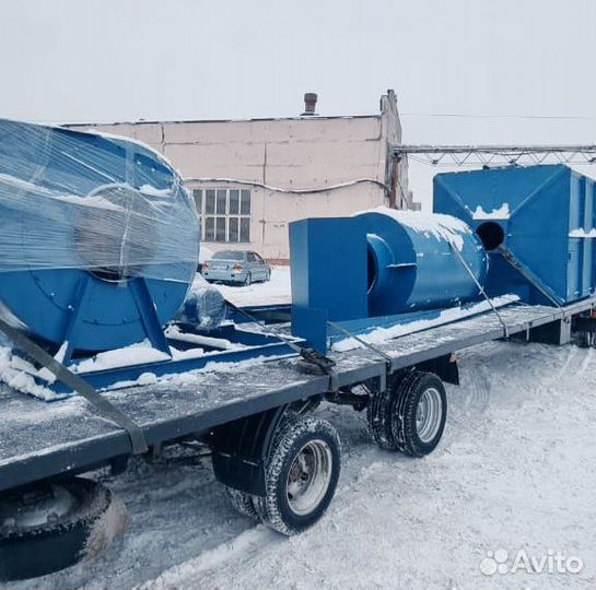 Циклон с бункером вентилятор