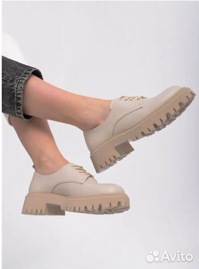 Ботинки туфли женские нат. Кожа р.38