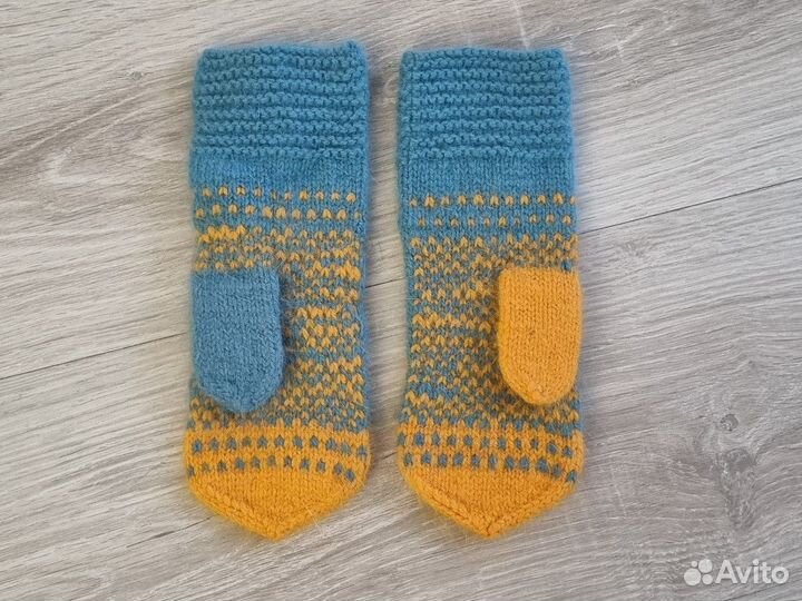 Варежки из пуха норки