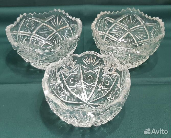 Хрустальные конфетницы или салатники