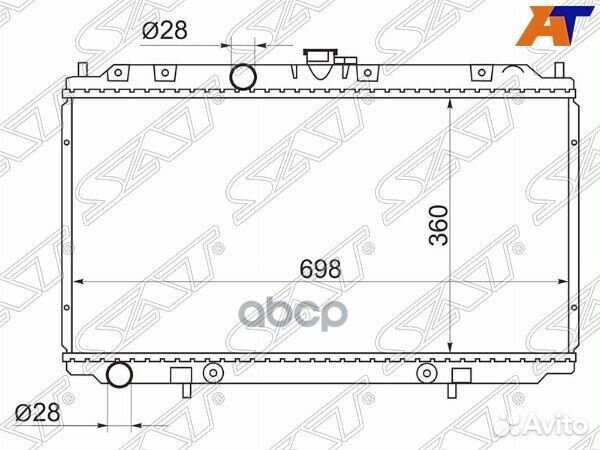 Радиатор Nissan Primera 01-08 / Bluebird Sylphy