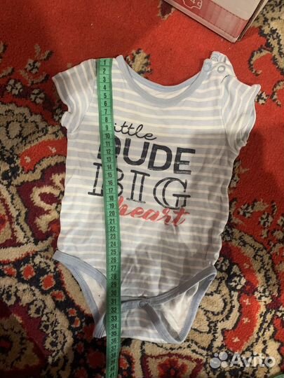Боди с коротким рукавом 0-6 месяцев