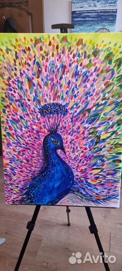 Картина акрилом на холсте