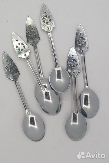 Набор 6 ложек Кокошник СССР