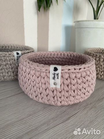 Корзина интерьерная для хранения ручной работы