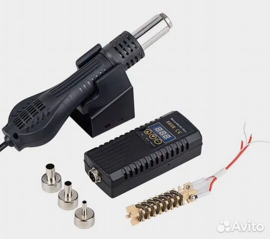 Паяльная станция, фен и набор с паяльником