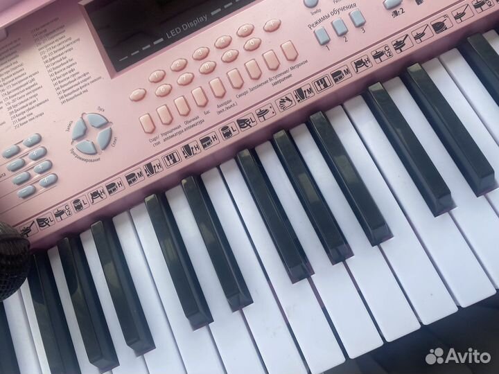 Детский синтезатор с микрофоном