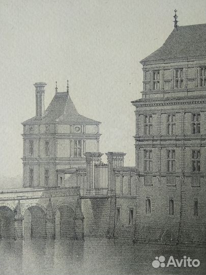 Литография/Made in Italy/Замки Франции/ Арт. № 023