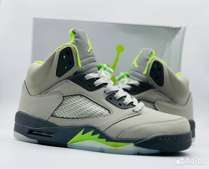 Кроссовки Nike Air Jordan 5 Green Bean