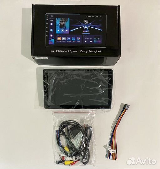 Магнитола 2 дин android 4/64гб IPS 4G 9“.Новая