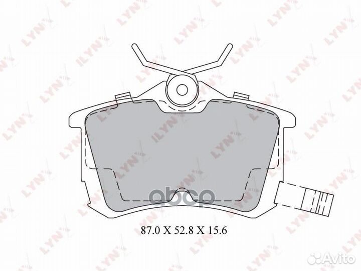 Колодки тормозные дисковые зад honda accord