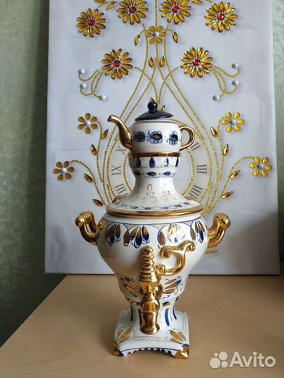 Самовар Гжель