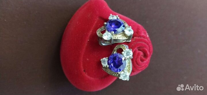 Серьги серебро