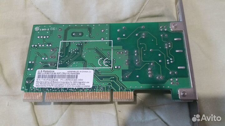 USR803098-OEM USRobotics 56K Soft PCI Faxmodem
